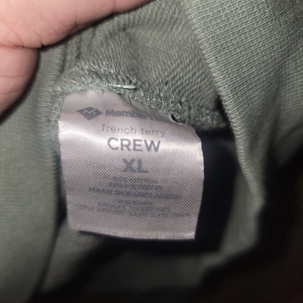 NWT Mens Sz XL Member's Mark Sam's Club FrenchTerry Sage Green Sweatshirt - Picture 5 of 9